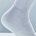 chaussettes diabétiques personnalisées couleur blanc coton respirant